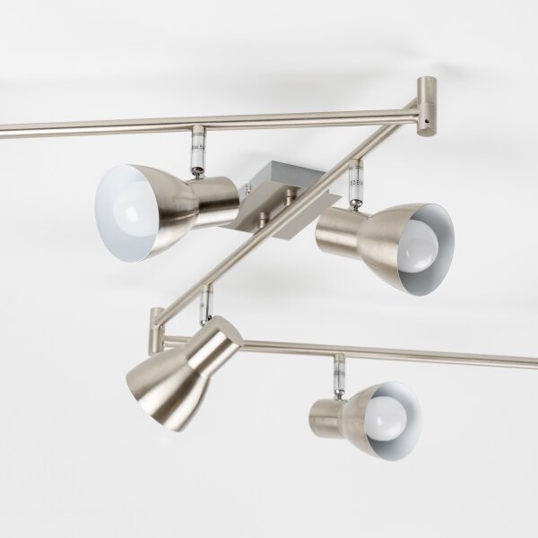 LED Bodové svítidlo 6xE14/5W/230V matný chrom