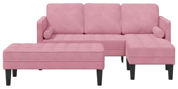 Set pohovek 2 ks Růžová Polyester 3329268