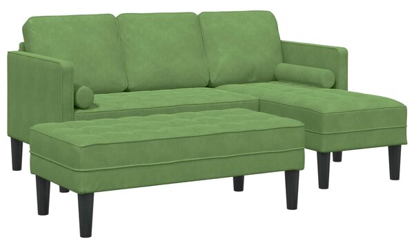 Set pohovek 2 ks Světlá zelená Polyester 3329267