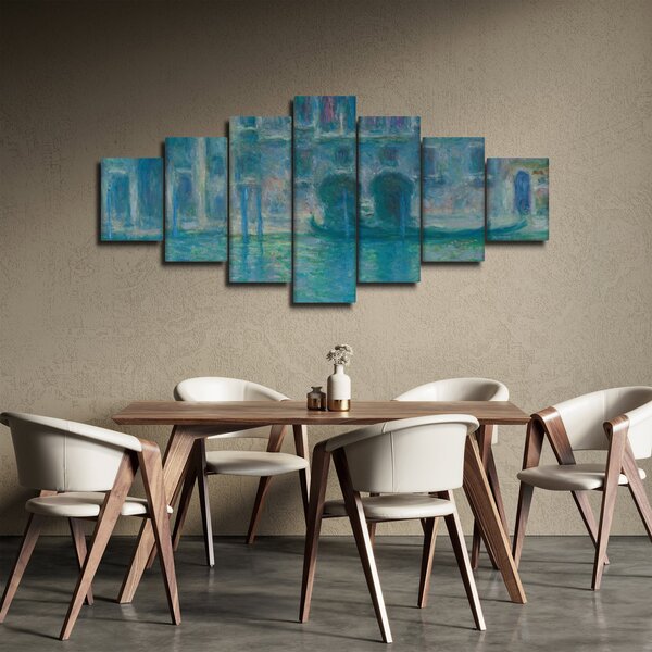 Obraz - Claude Monet, Palazzo da Mula, Venice, reprodukce (210x100 cm)