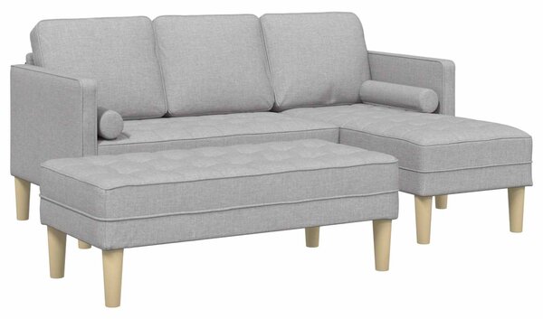 Set pohovek 2 ks Oblačno šedá Polyester 3329261