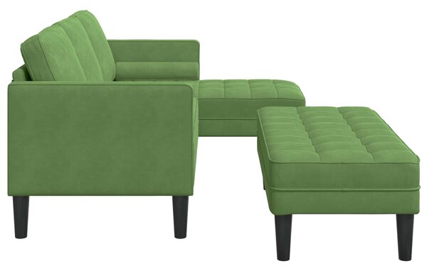 Set pohovek 2 ks Světlá zelená Polyester 3329267