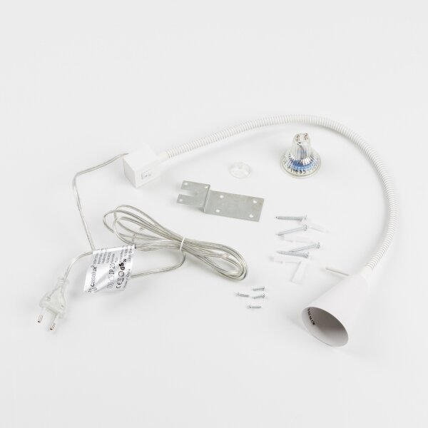 LED Lampa s klipem 1xGU10/4,7W/230V bílá
