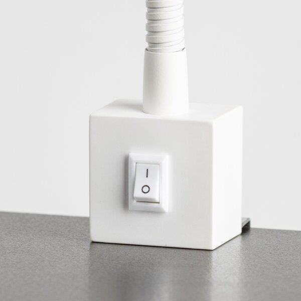 LED Lampa s klipem 1xGU10/4,7W/230V bílá