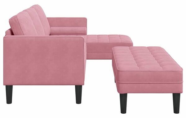 Set pohovek 2 ks Růžová Polyester 3329268