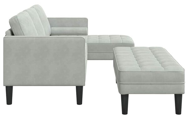 Set pohovek 2 ks Světle šedá Polyester 3329264