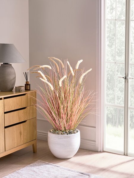 Umělá rostlina BRISTLEGRASS 120 cm Oranžová