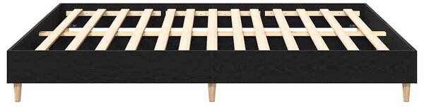 Rám postele Černý dub 203 x 203 x 25 cm Kompozitní dřevo 3329278