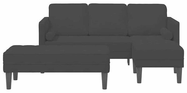 Set pohovek 2 ks Černá Polyester 3329270