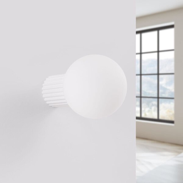 Sollux SL.1707 - Koupelnové nástěnné svítidlo HALO 1xG9/8W/230V IP44 bílá