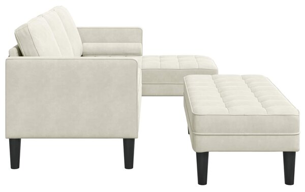 Set pohovek 2 ks Krémová Polyester 3329272