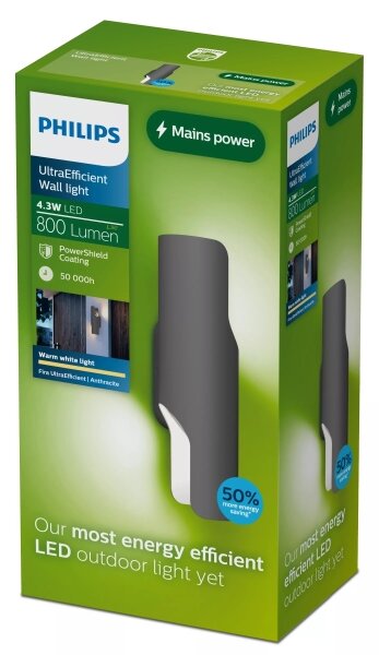 Philips - LED Venkovní nástěnné svítidlo FIRA LED/4,3W/230V 2700K IP44