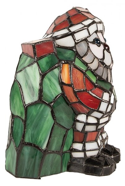 Stolní Tiffany lampa Santa Claus - 17*11*22 cm / E14/max. 1x25W - Clayre & Eef