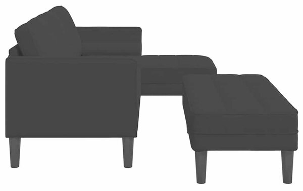 Set pohovek 2 ks Černá Polyester 3329270