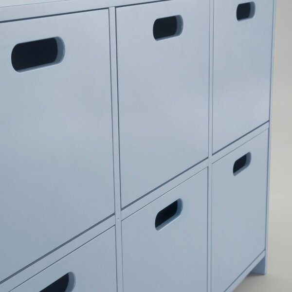 Jotex Světle modrá lakovaná komoda MONTI 100 x 35 cm