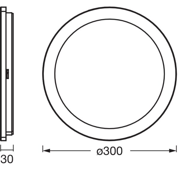 Osram - LED Koup stropní svítidlo ORBIS DISC LED/22W/230V pr. 30 cm IP44 bílá