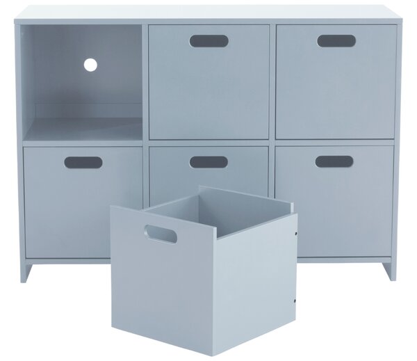 Jotex Světle modrá lakovaná komoda MONTI 100 x 35 cm