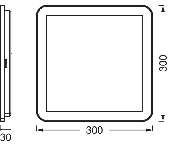 Osram - LED Koup stropní svítidlo ORBIS DISC LED/22W/230V 30x30 cm IP44 bílá