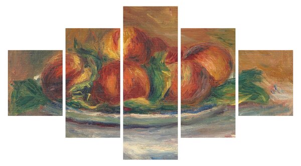 Obraz - Auguste Renoir, Peaches on a Plate, reprodukce (125x70 cm)