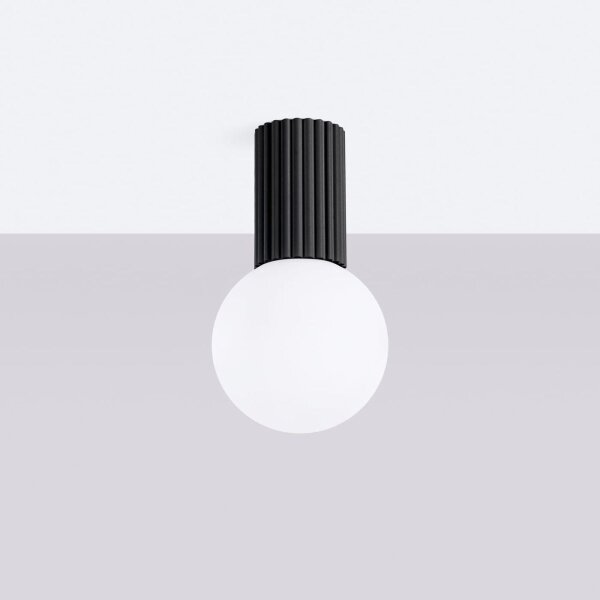 Sollux SL.1713 - Koupelnové stropní svítidlo HALO 1xG9/8W/230V IP44 černá