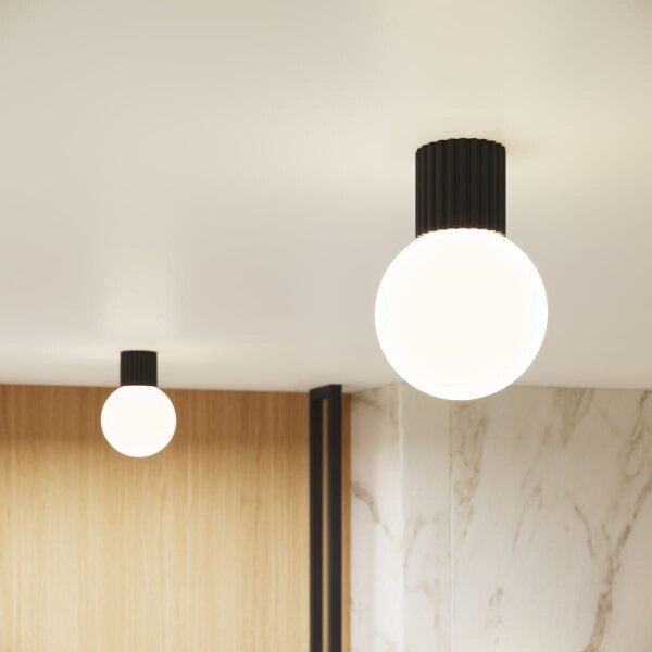 Sollux SL.1713 - Koupelnové stropní svítidlo HALO 1xG9/8W/230V IP44 černá