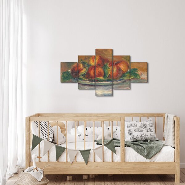 Obraz - Auguste Renoir, Peaches on a Plate, reprodukce (125x70 cm)