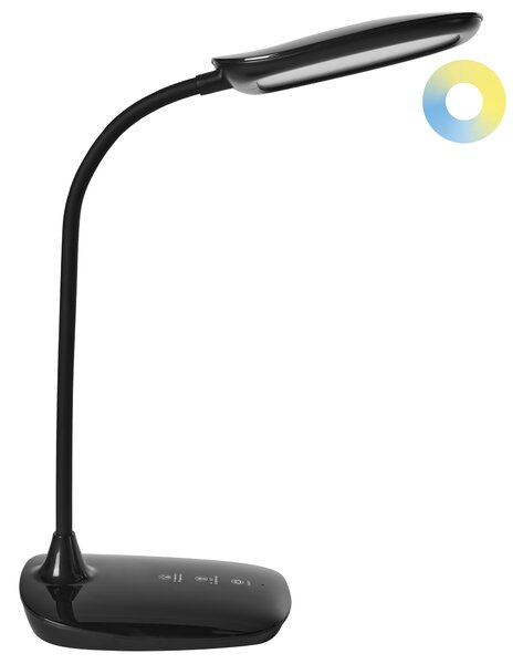 LED stolní lampa HYDRA se stmívačem Černá