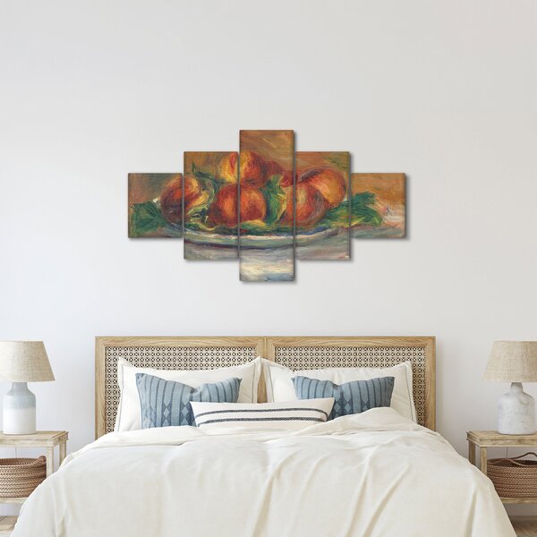 Obraz - Auguste Renoir, Peaches on a Plate, reprodukce (125x70 cm)