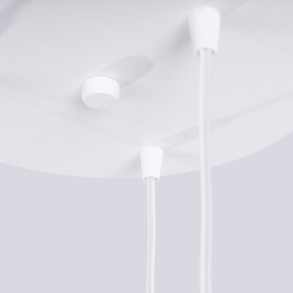 Sollux SL.1710 - Lustr na lanku HALO 3xG9/8W/230V pr. 25 cm bílá