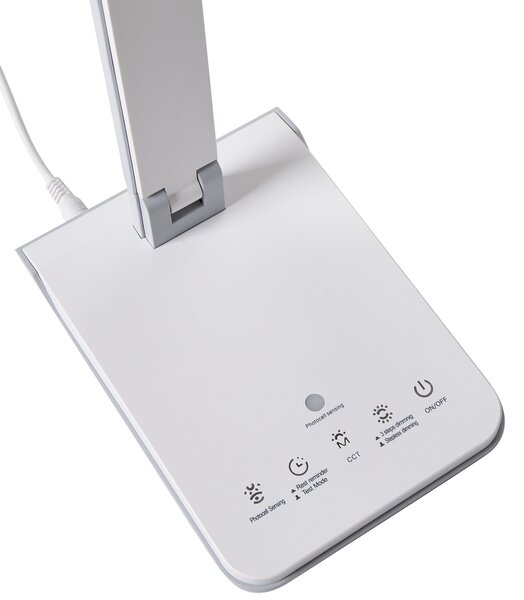 LED stolní lampa PICTOR se stmívačem Bílá