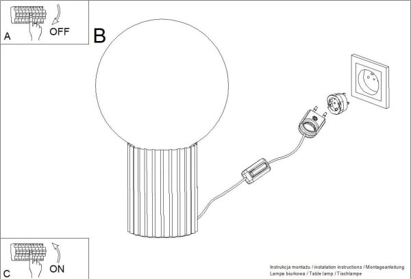 Sollux SL.1711 - Stolní lampa HALO 1xG9/8W/230V pr. 12 cm bílá