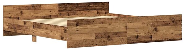 Rám postele Staré dřevo 203 x 203 x 50 cm Kompozitní dřevo 3329303