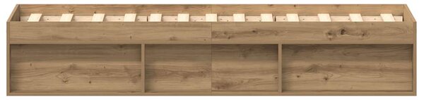 Rám postele bez matrace dub artisan 75x190cm Dřevěné konstrukce 3329310
