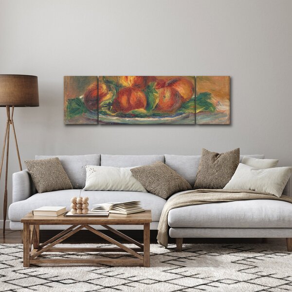 Obraz - Auguste Renoir, Peaches on a Plate, reprodukce (170x50 cm)
