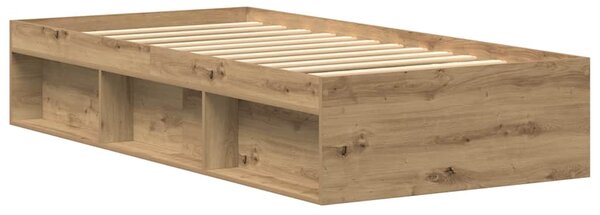 Rám postele bez matrace dub artisan 75x190cm Dřevěné konstrukce 3329310