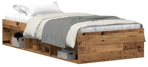 Rám postele bez matrace Staré dřevo 75x190 cm Technické dřevo 3329309