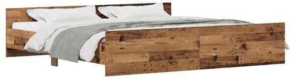Rám postele Staré dřevo 203 x 203 x 50 cm Kompozitní dřevo 3329303