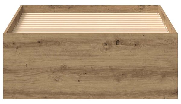 Rám postele bez matrace dub artisan 75x190cm Dřevěné konstrukce 3329310