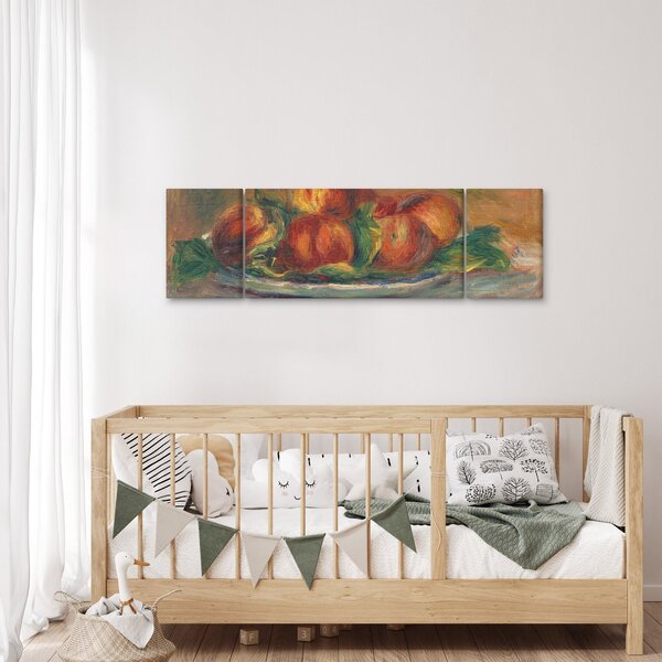 Obraz - Auguste Renoir, Peaches on a Plate, reprodukce (170x50 cm)