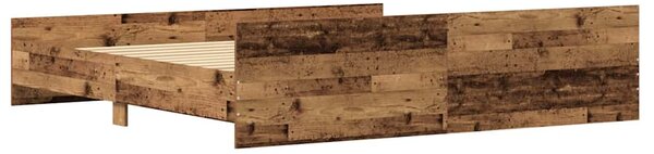 Rám postele Staré dřevo 203 x 203 x 50 cm Kompozitní dřevo 3329303
