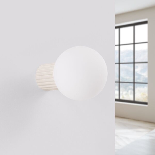 Sollux SL.1717 - Koupelnové nástěnné svítidlo HALO 1xG9/8W/230V IP44 krémová