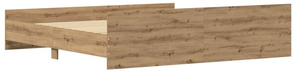 Rám postele Artisanový dub 203 x 203 x 50 cm Kompozitní dřevo 3329304