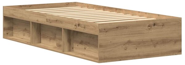 Rám postele bez matrace dub artisan 75x190cm Dřevěné konstrukce 3329310