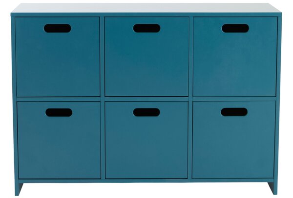 Jotex Tmavě modrá lakovaná komoda MONTI 100 x 35 cm
