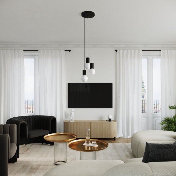 Sollux SL.1716 - Stolní lampa HALO 1xG9/8W/230V pr. 12 cm černá