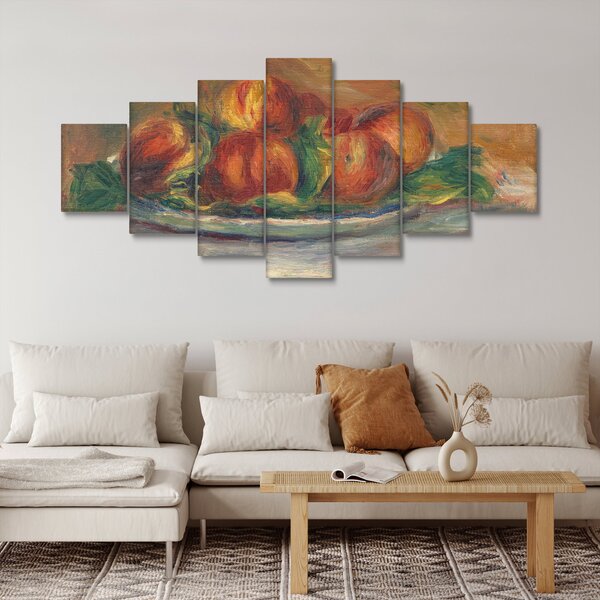 Obraz - Auguste Renoir, Peaches on a Plate, reprodukce (210x100 cm)