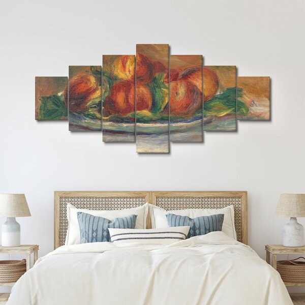 Obraz - Auguste Renoir, Peaches on a Plate, reprodukce (210x100 cm)