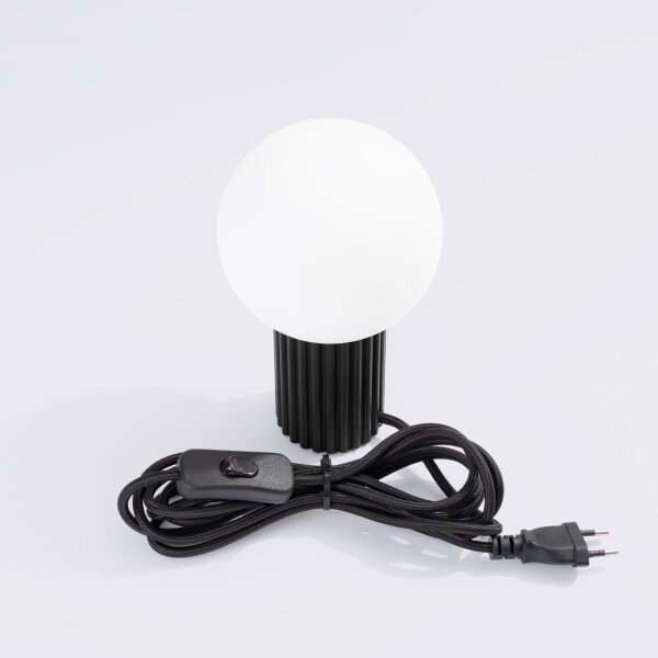 Sollux SL.1716 - Stolní lampa HALO 1xG9/8W/230V pr. 12 cm černá