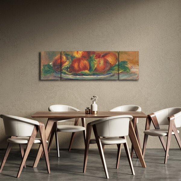 Obraz - Auguste Renoir, Peaches on a Plate, reprodukce (170x50 cm)