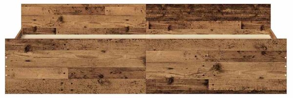 Rám postele Staré dřevo 203 x 203 x 50 cm Kompozitní dřevo 3329303